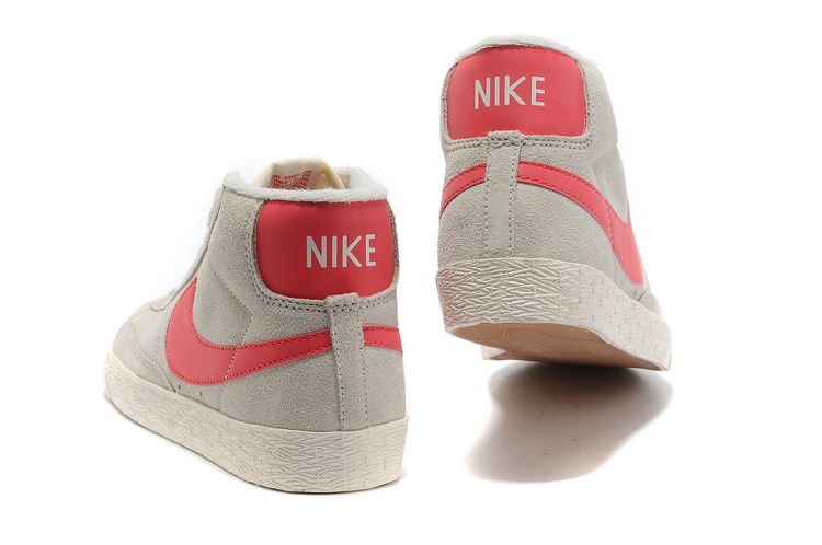 Nike Blazer Mid Suede cru des femmes chaussures gris clair rose (3)